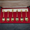British vintage gold plated teaspoon set of 6 in a case